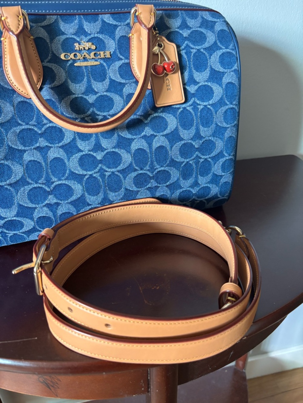 Coach Denim Large Rowan - Picture 7 of 7